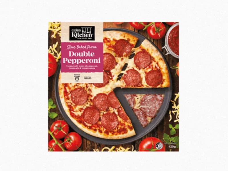 Kitchen Double Pepperoni Stone Baked Pizza