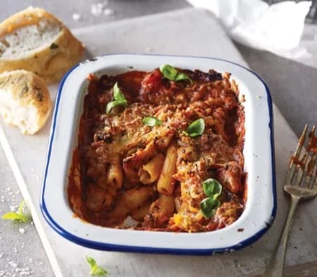 Chicken and Tomato Pasta Bake