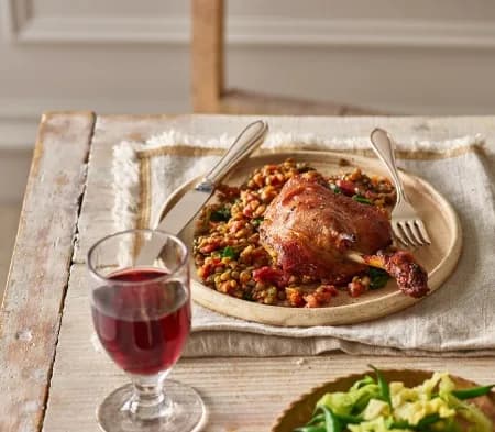 Duck Confit with Lentils