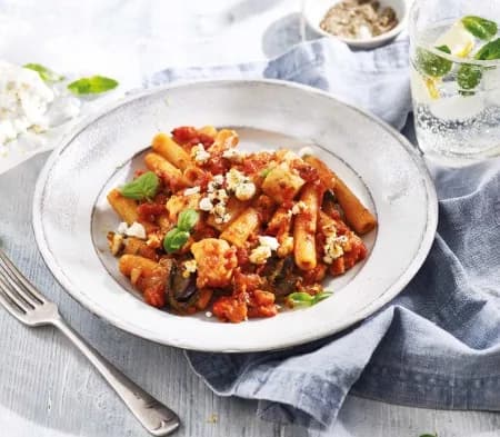 Halloumi & Arrabbiata Pasta Bake