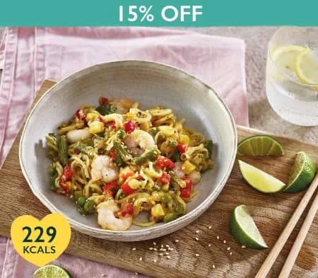 Prawn Noodles with Mango & Coconut