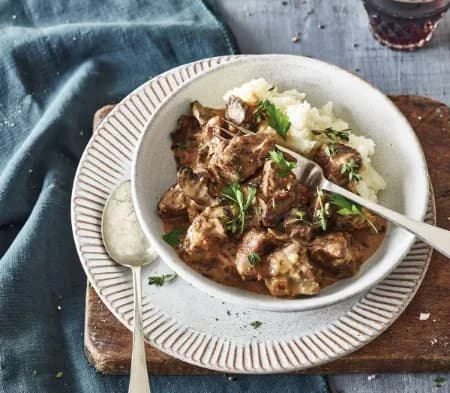 Slow-cooked Rump Beef with Brandy