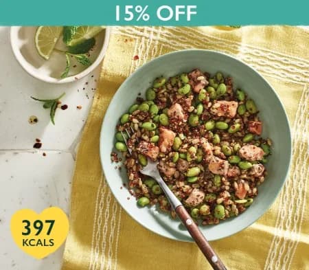 Soy Salmon with Edamame & Grains