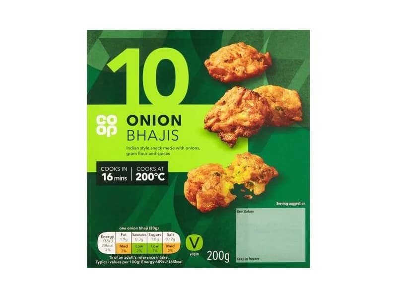 10 Onion Bhajis