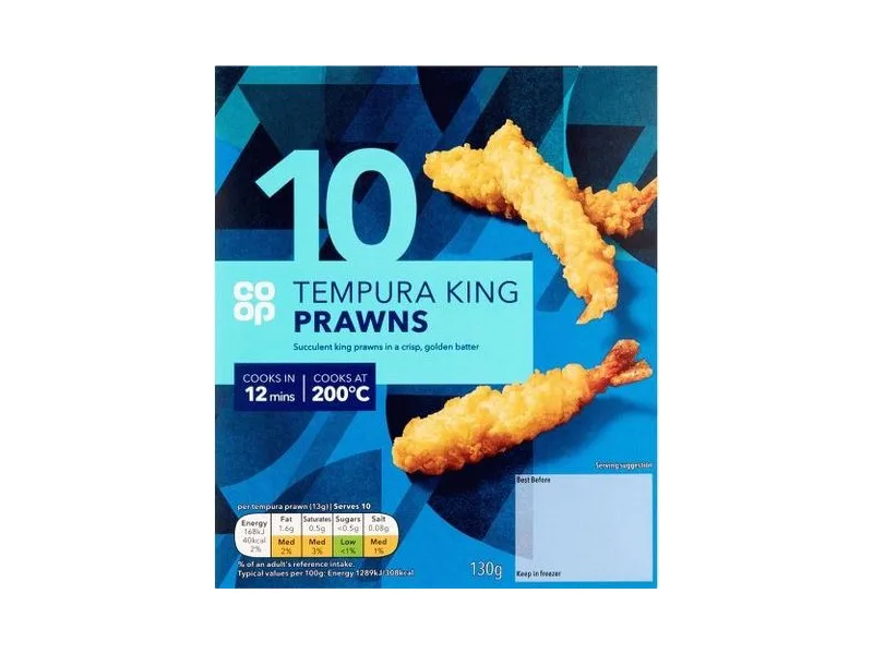10 Tempura King Prawns