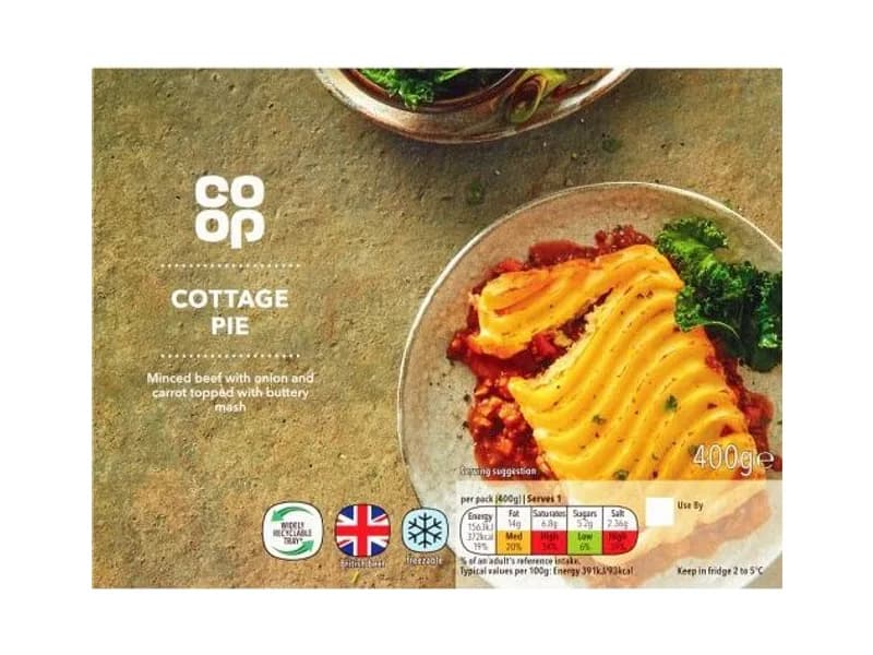 Classic Menu Cottage Pie