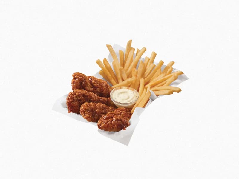 Honey BBQ Glazed Chicken Strip Basket