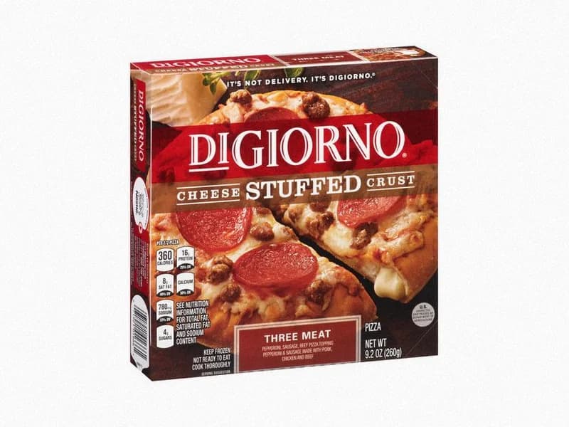 Stuffed Crust Three Meat Pizza