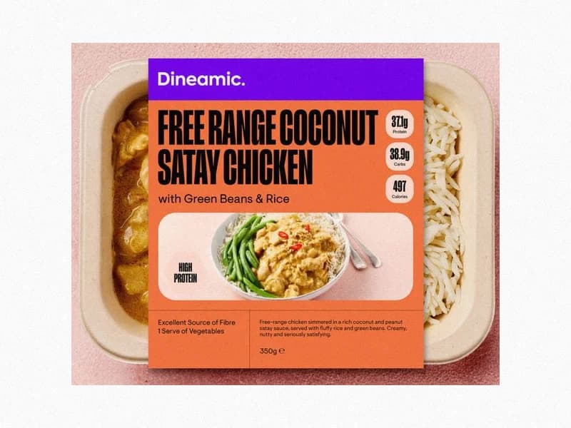 Coconut Satay Chicken with Green Beans & Rice