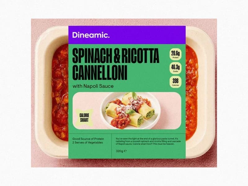Spinach & Ricotta Cannelloni with Napoli Sauce