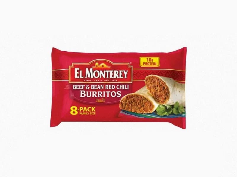 Beef & Bean Red Chili Burritos
