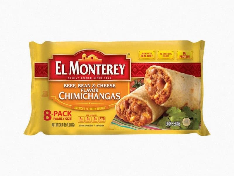 Beef, Bean & Cheese Chimichangas