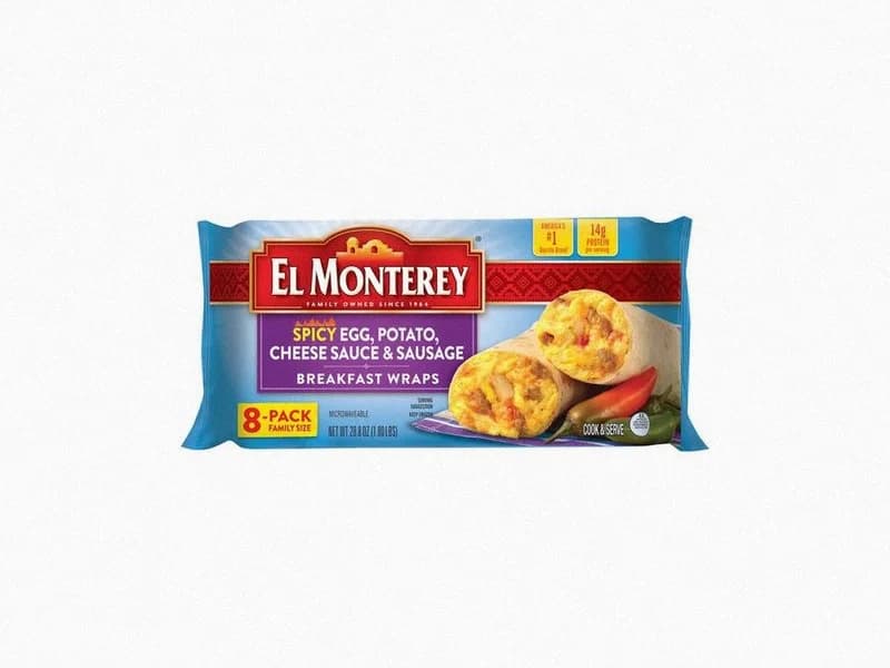 Egg, Potato, Sausage & Cheese Breakfast Wraps