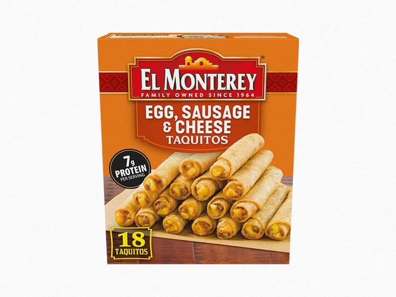 Egg, Sausage & Cheese Breakfast Taquitos
