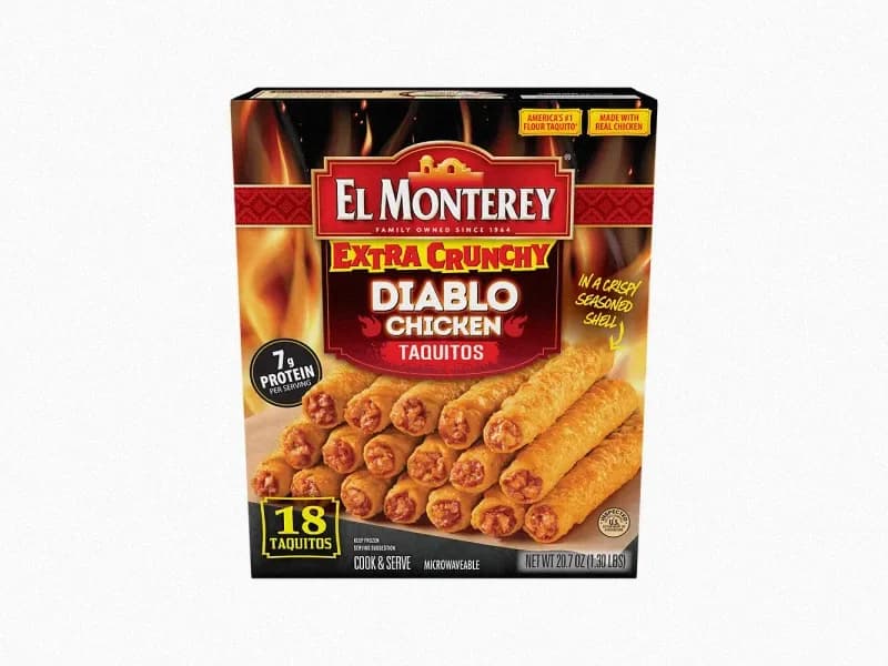 Extra Crunchy Diablo Chicken Taquitos