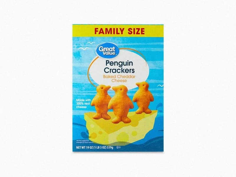 Cheddar Penguin Crackers