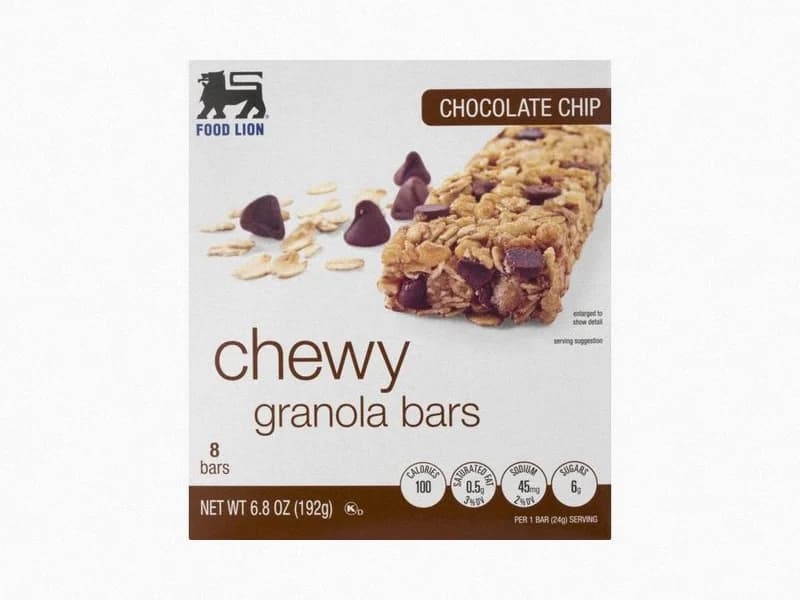 Chewy Chocolate Chip Granola Bars