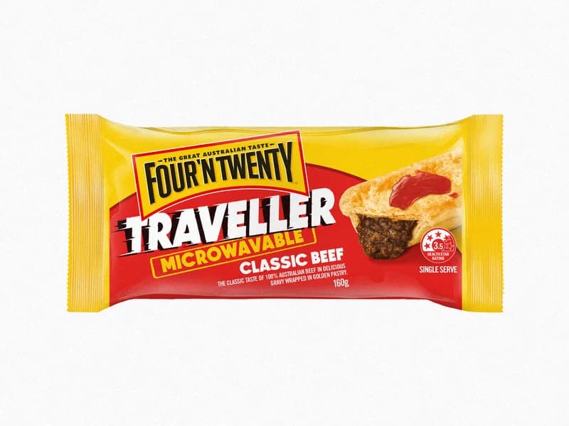 Microwavable Traveller Classic Meat Pie