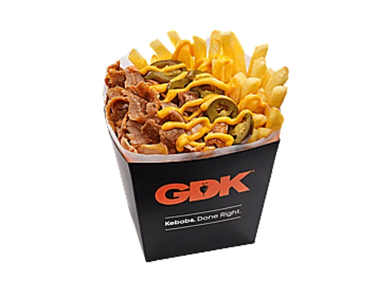 Doner Box with Fries, Cheese & Jalapenos