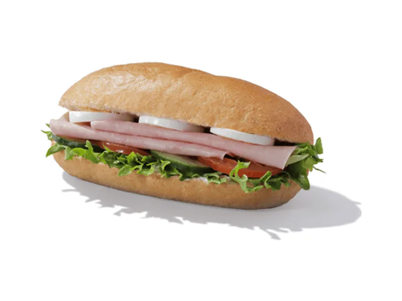 Honey Roast Ham and Egg Salad Roll