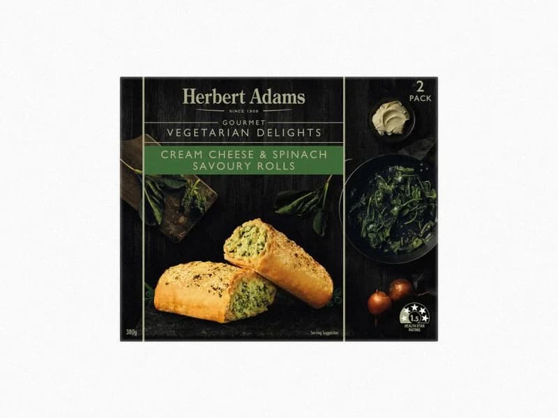 Cream Cheese & Spinach Savoury Rolls