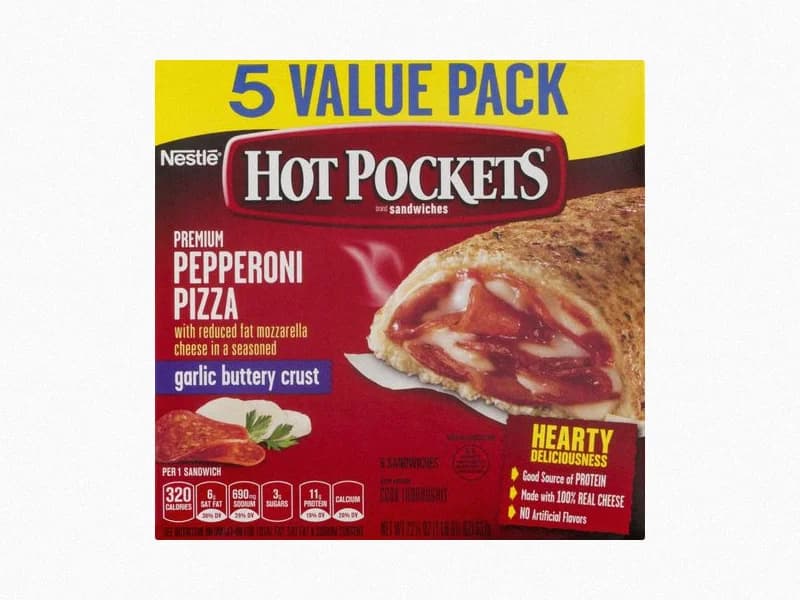 Premium Pepperoni Pizza Garlic Buttery Crust