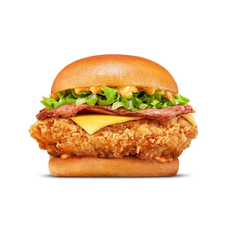 Cheesy Bacon Spicy Jack's Fried Chicken