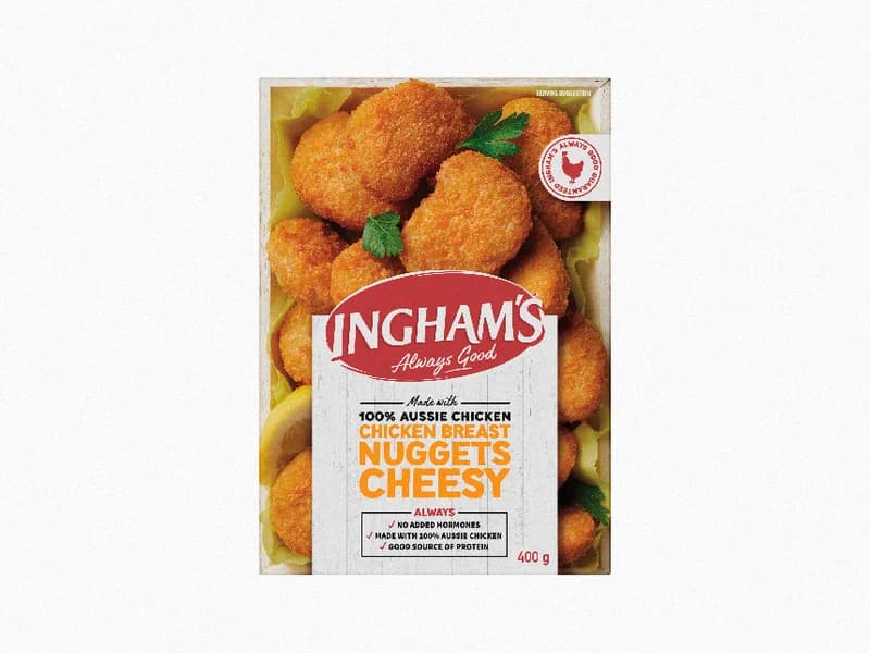 Chicken Breast Nuggets Cheesy