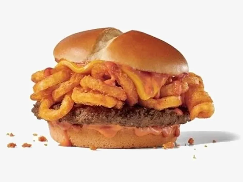 Sriracha Curly Fry Burger
