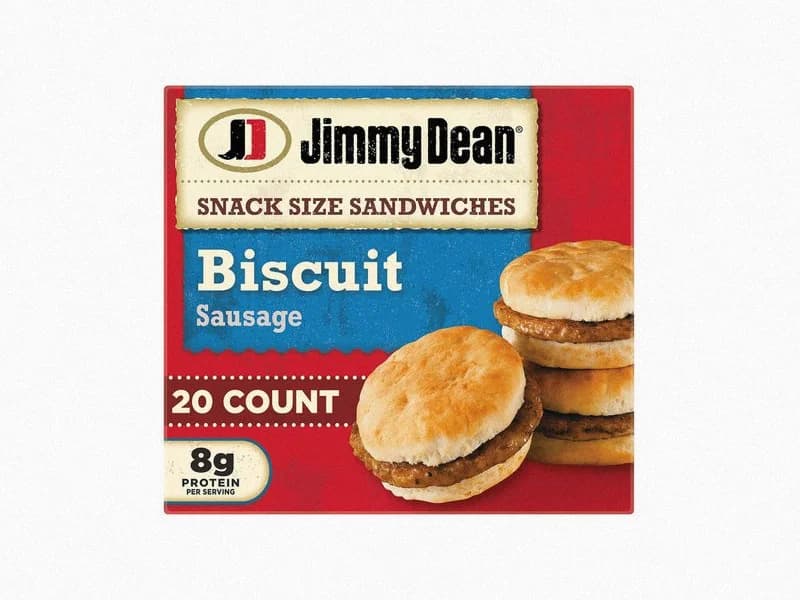 Snack Size Sausage Biscuit Sandwiches