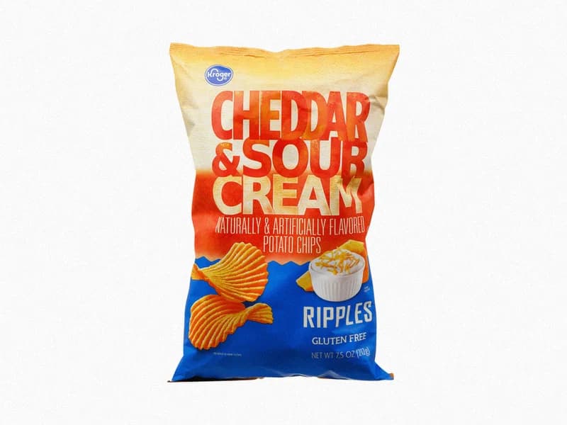 Cheddar & Sour Cream Ripples Potato Chips