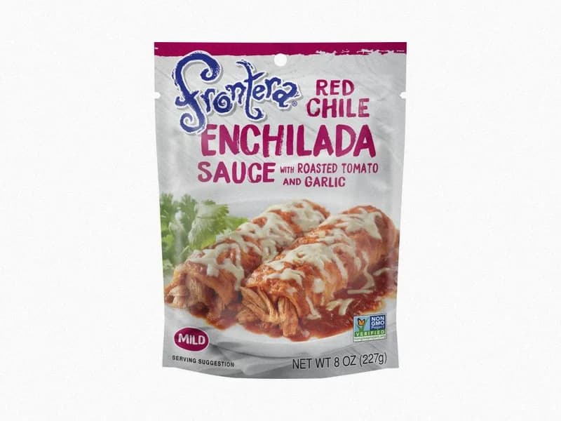 Chicken Enchiladas in Spicy Red Sauce