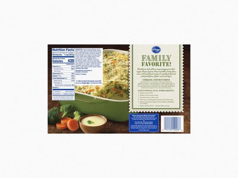 Vegetable Lasagna Family Size