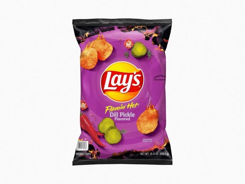 Flamin' Hot Dill Pickle Potato Chips