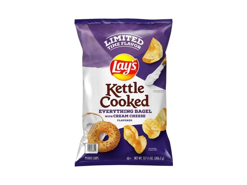 Kettle Cooked Everything Bagel with Cream Cheese