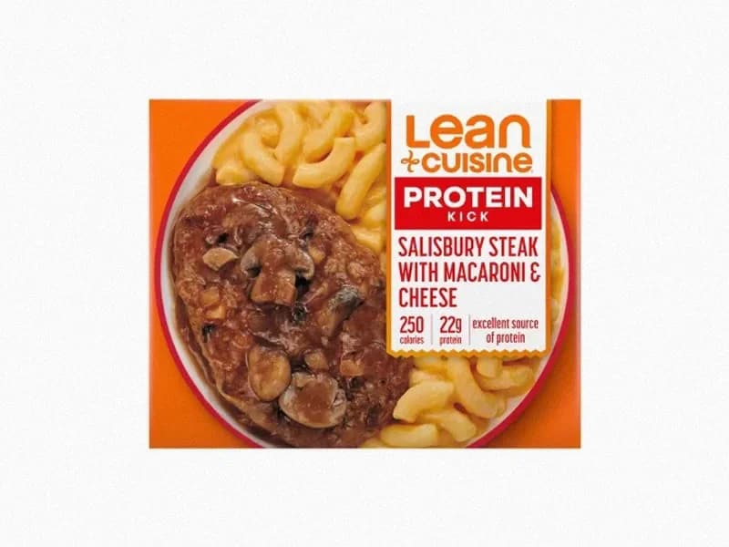 Protein Kick Salisbury Steak with Mac & Cheese