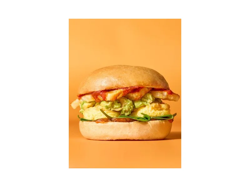 Halloumi, Egg & Avo Sando