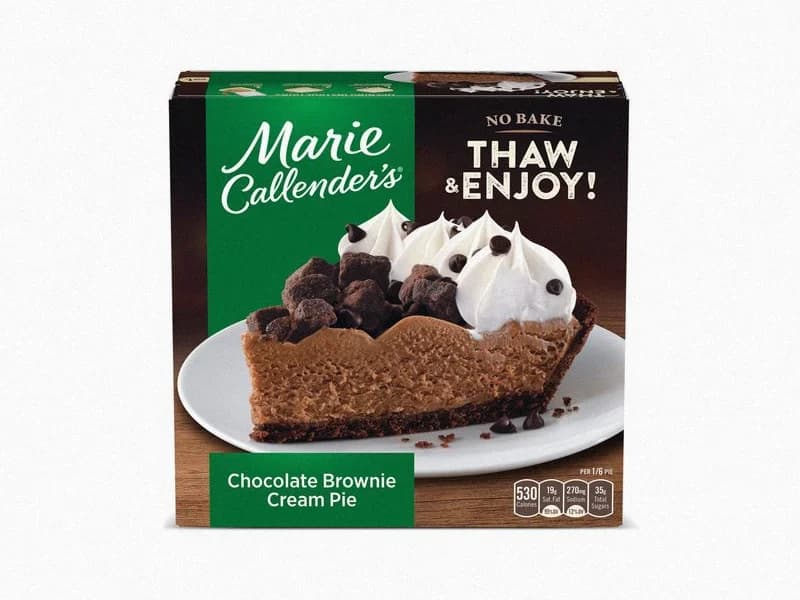 Chocolate Brownie Cream Pie