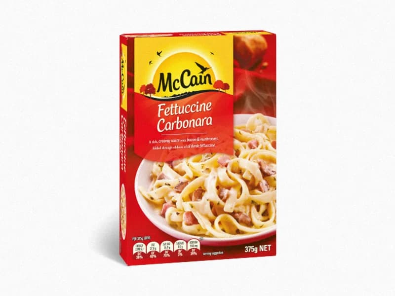 Hearty Meals Fettuccine Carbonara