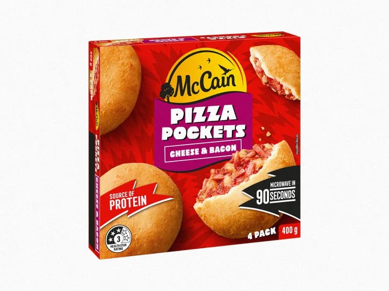 Pizza Pockets Cheese & Bacon