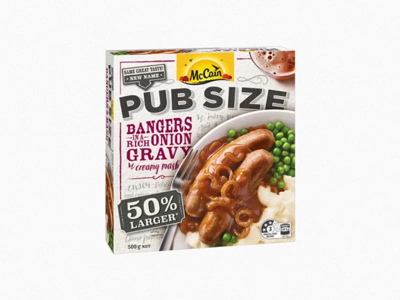 Pub Size Bangers & Mash