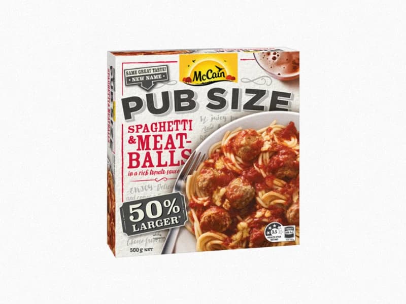 Pub Size Spaghetti & Meatballs