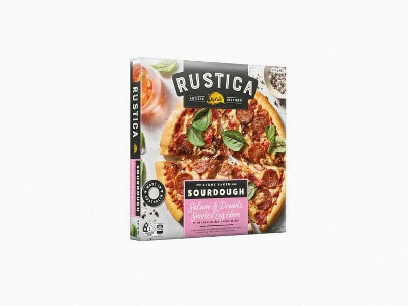 Rustica Sourdough Salami & Double Smoked Leg Ham Pizza
