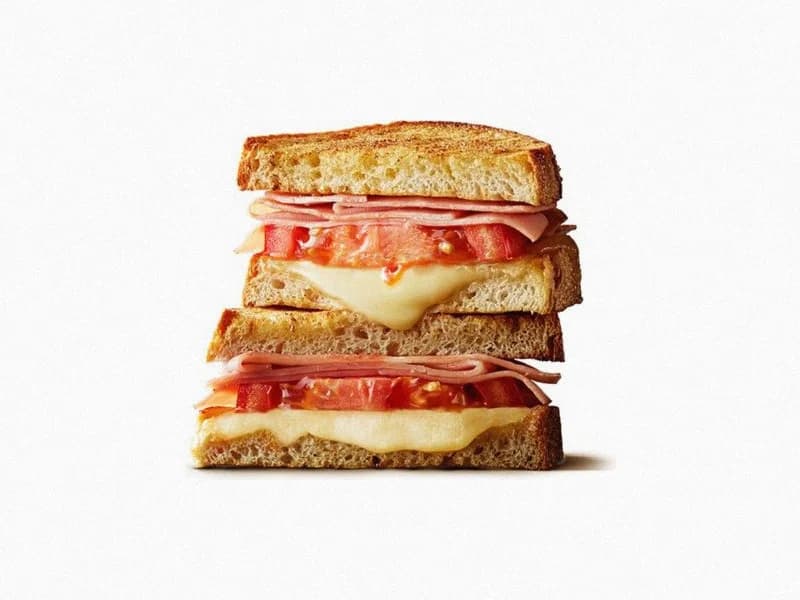 Ham, Cheese & Tomato Toastie