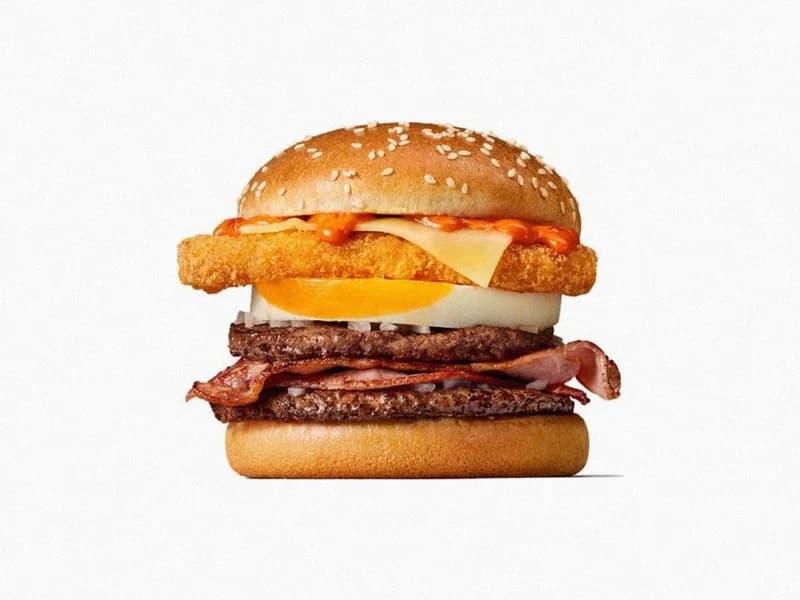 Honey Sriracha Big Brekkie Burger