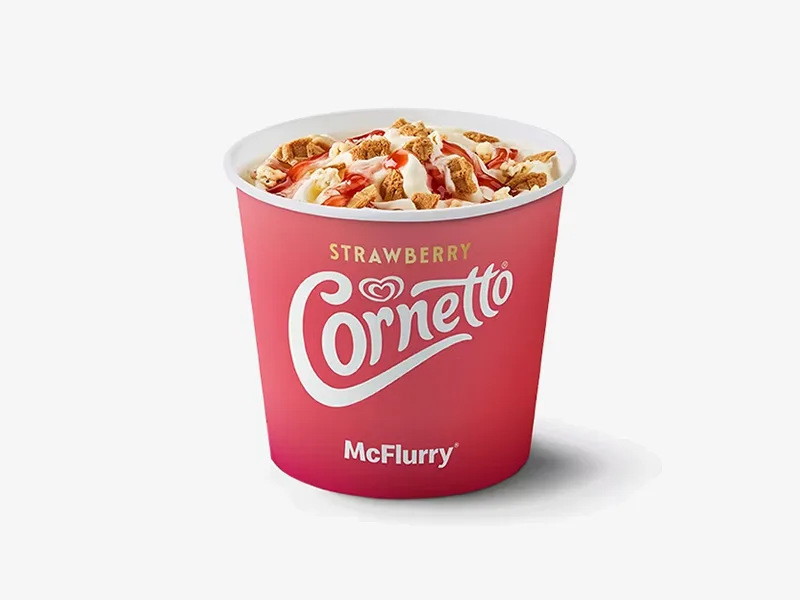 Strawberry Cornetto McFlurry