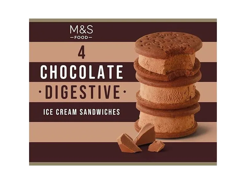 Chocolate Digestive Ice Cream Sandwiches
