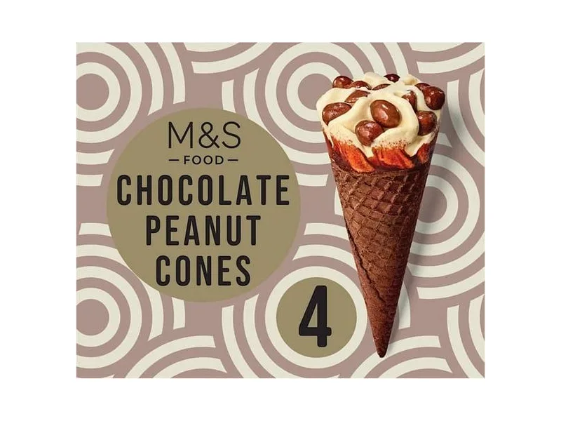Chocolate Peanut Cones