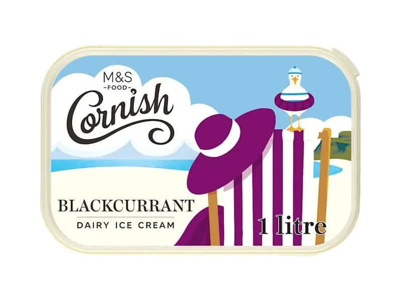 Cornish Blackcurrant Ice Cream