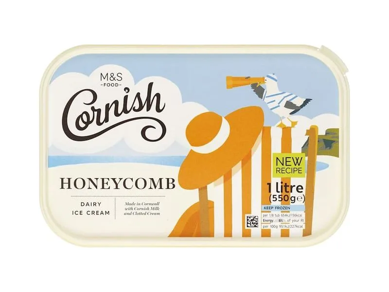 Cornish Clotted Cream Honeycomb Ice Cream